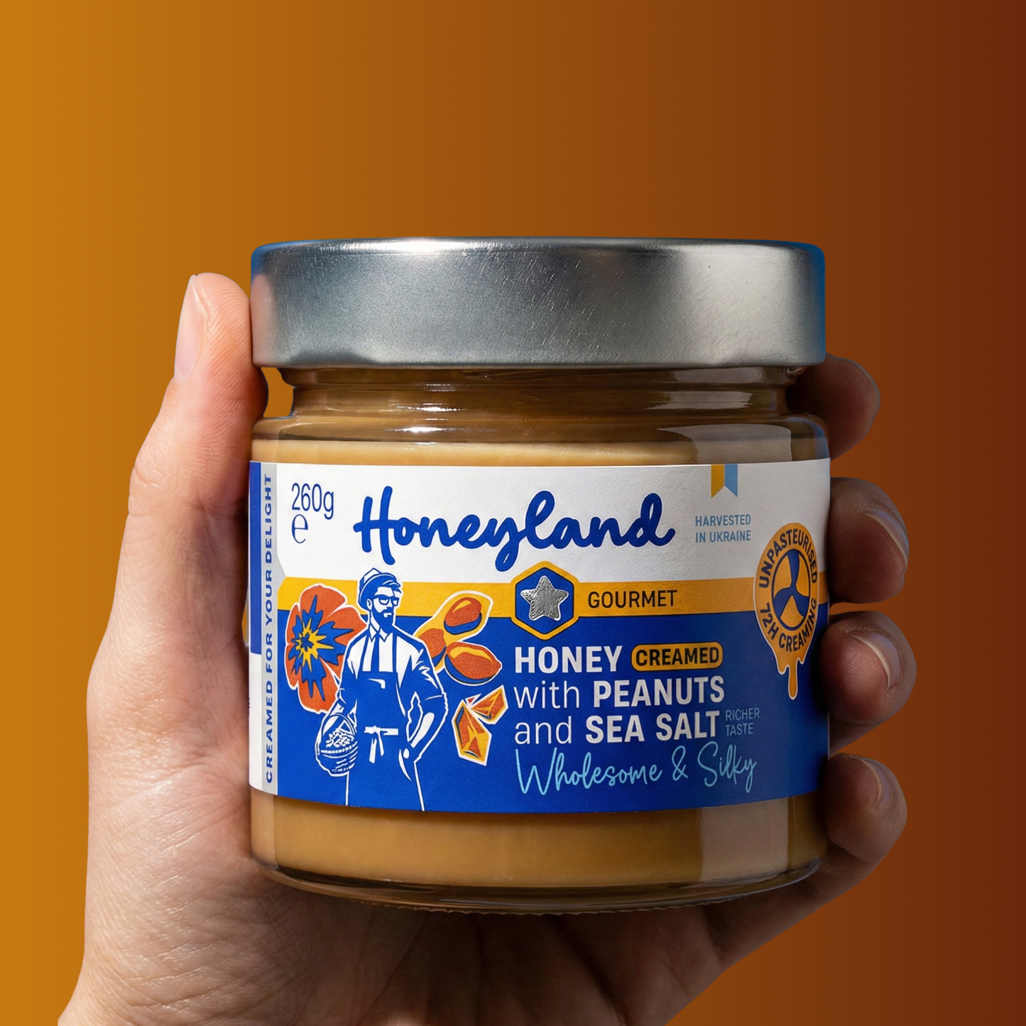 Peanut & Sea Salt Creamed Honey
