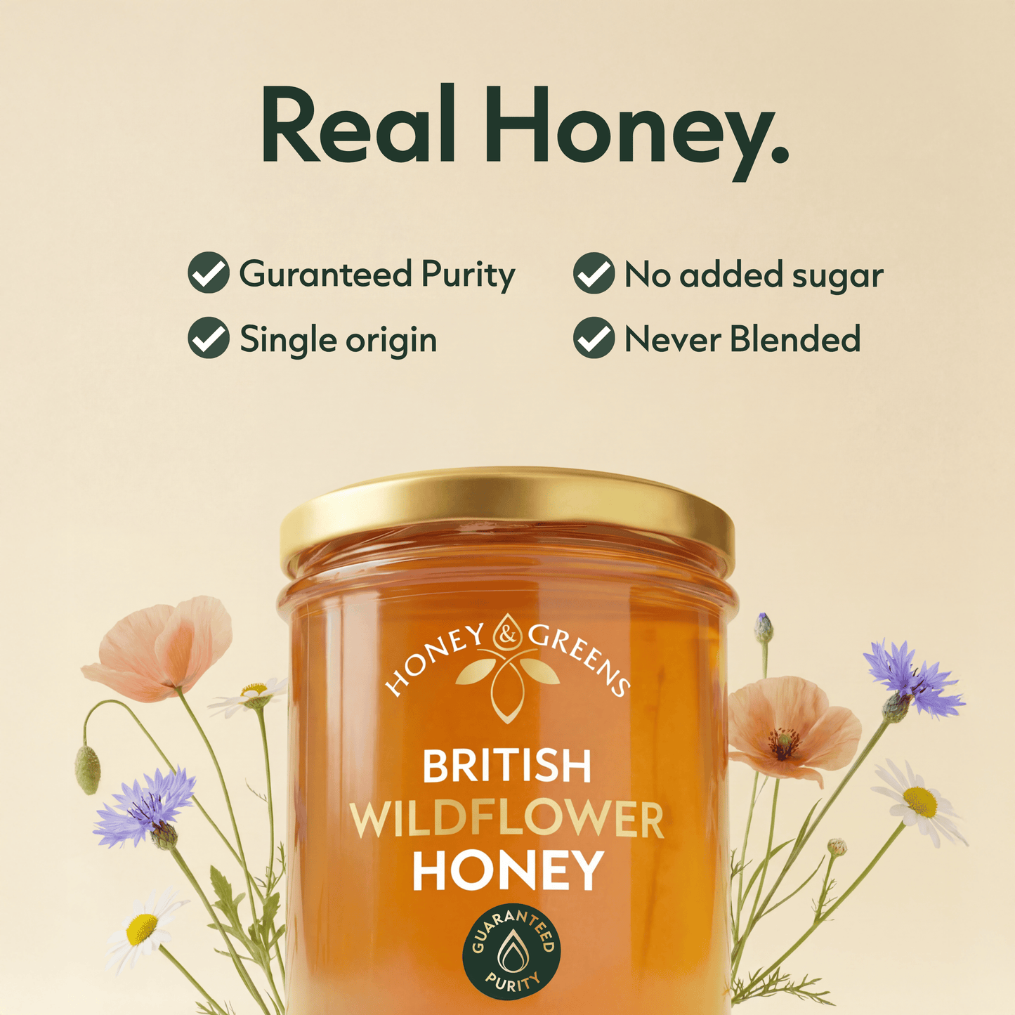British Raw Wildflower Honey
