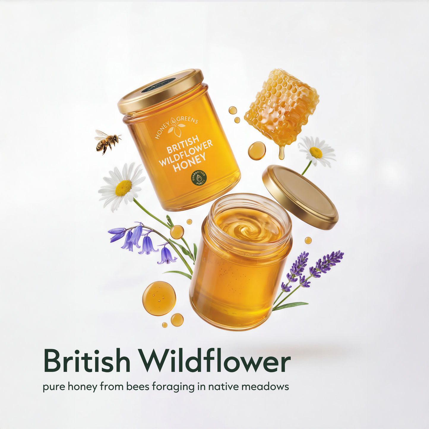 British Raw Wildflower Honey