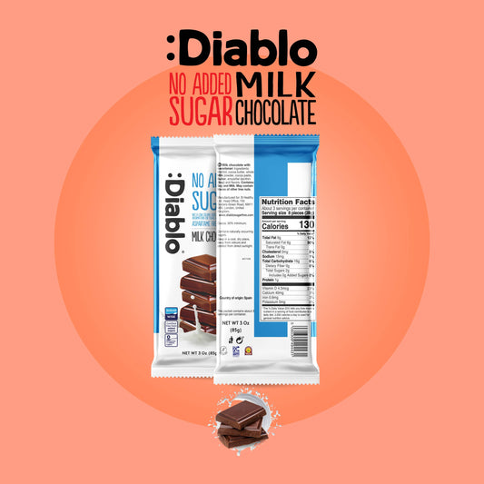 Diablo No Added Sugar Milk Chocolate