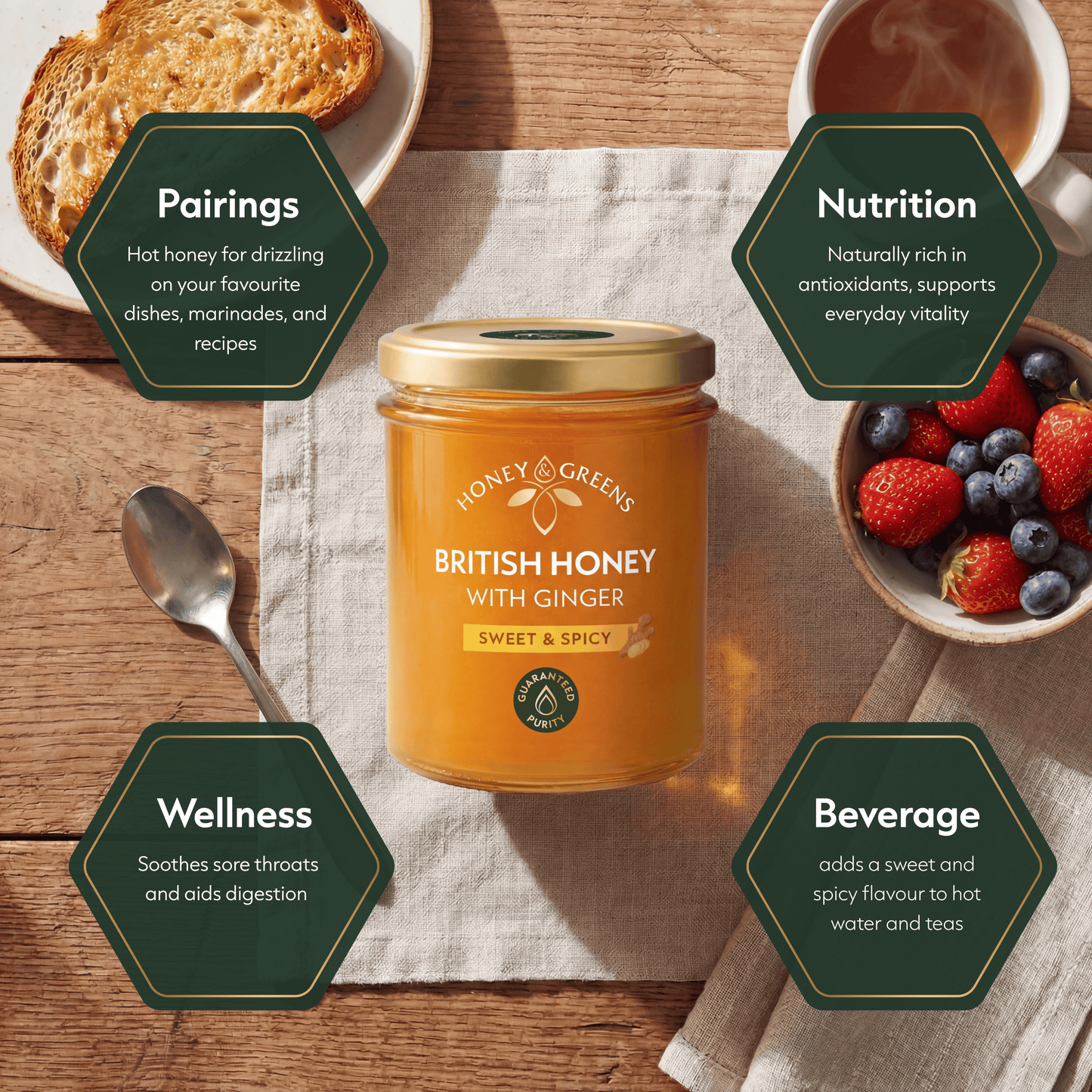 British Ginger Shine Honey