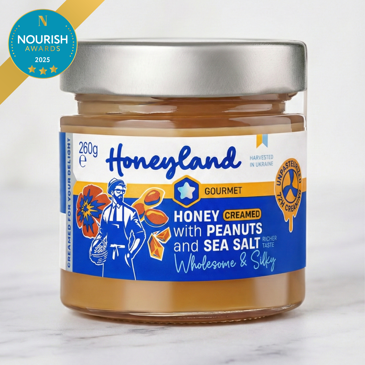 Peanut & Sea Salt Creamed Honey