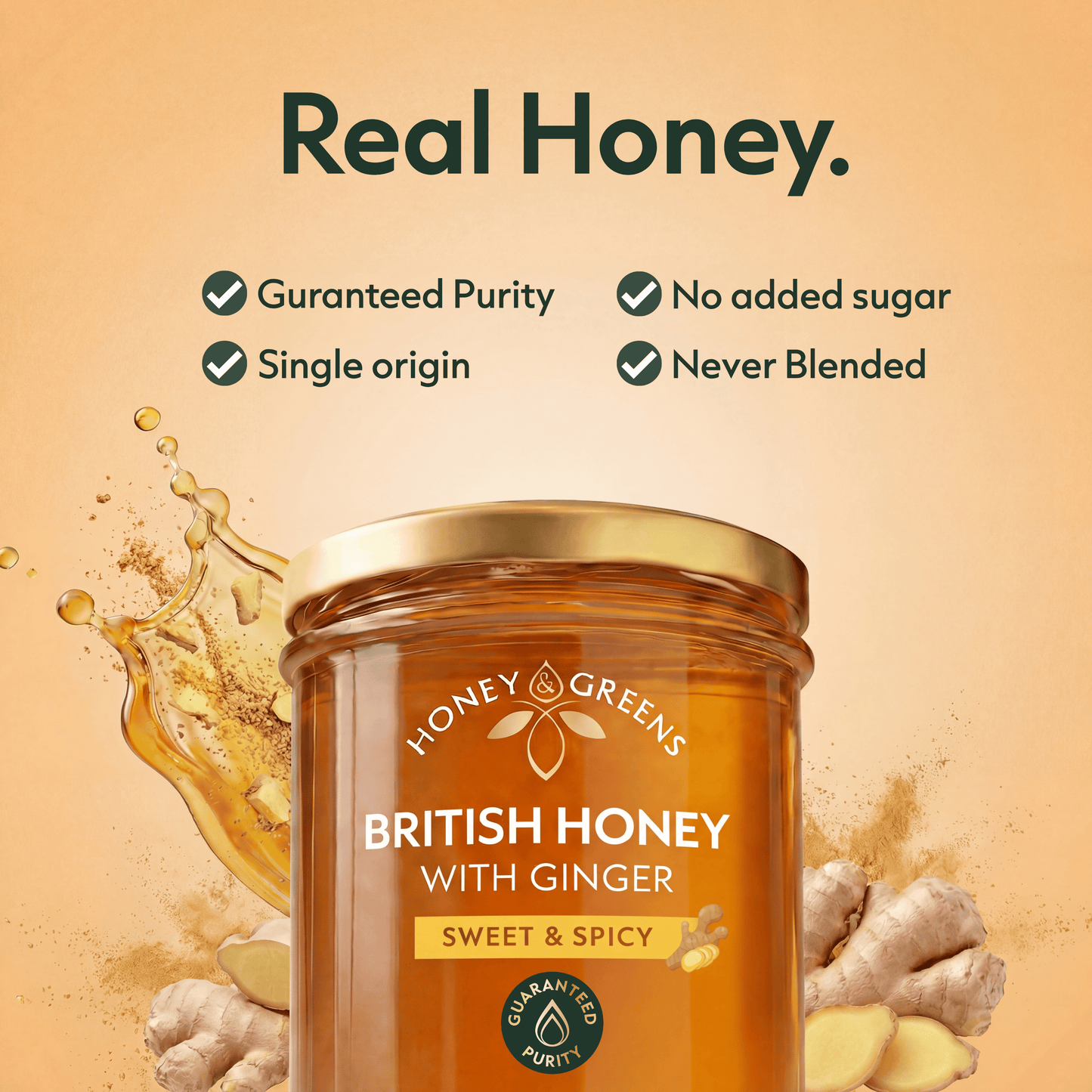 British Ginger Shine Honey