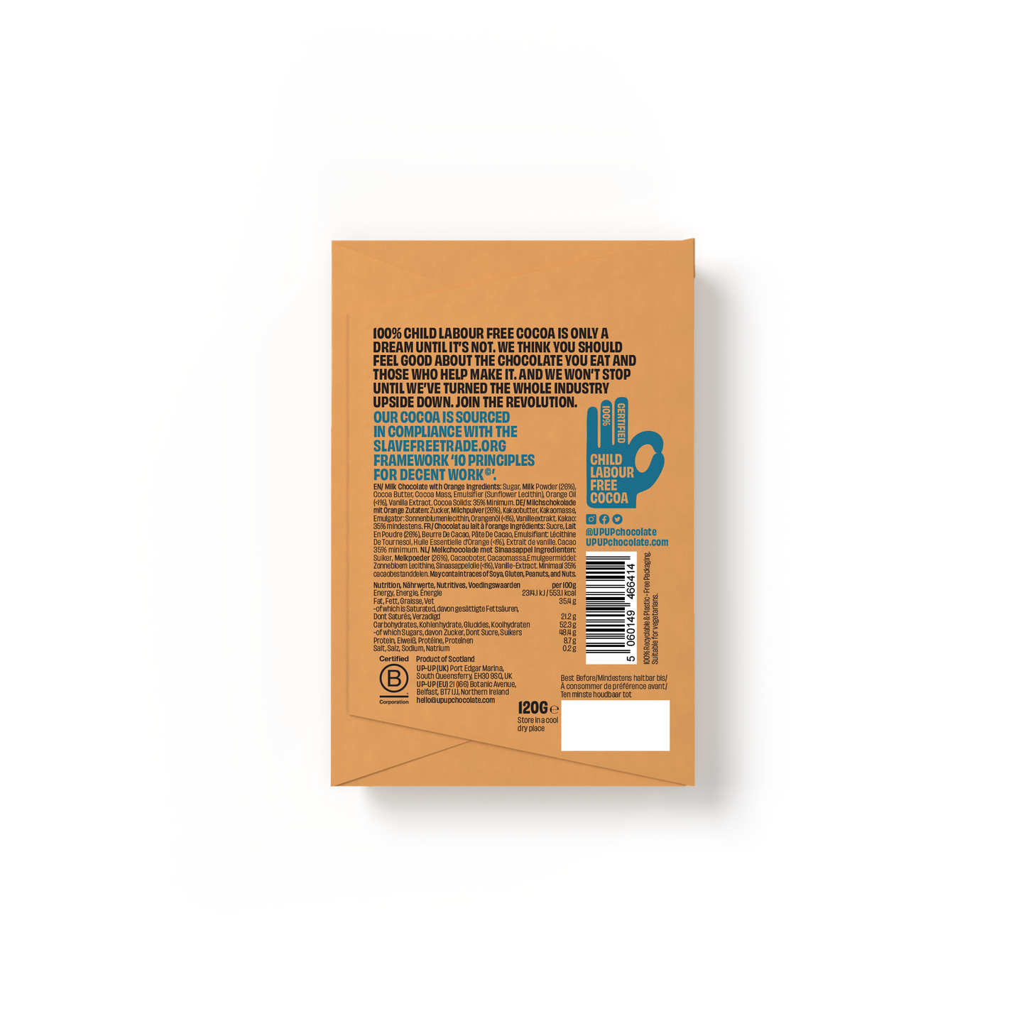 Sweet Orange Milk Chocolate Bar