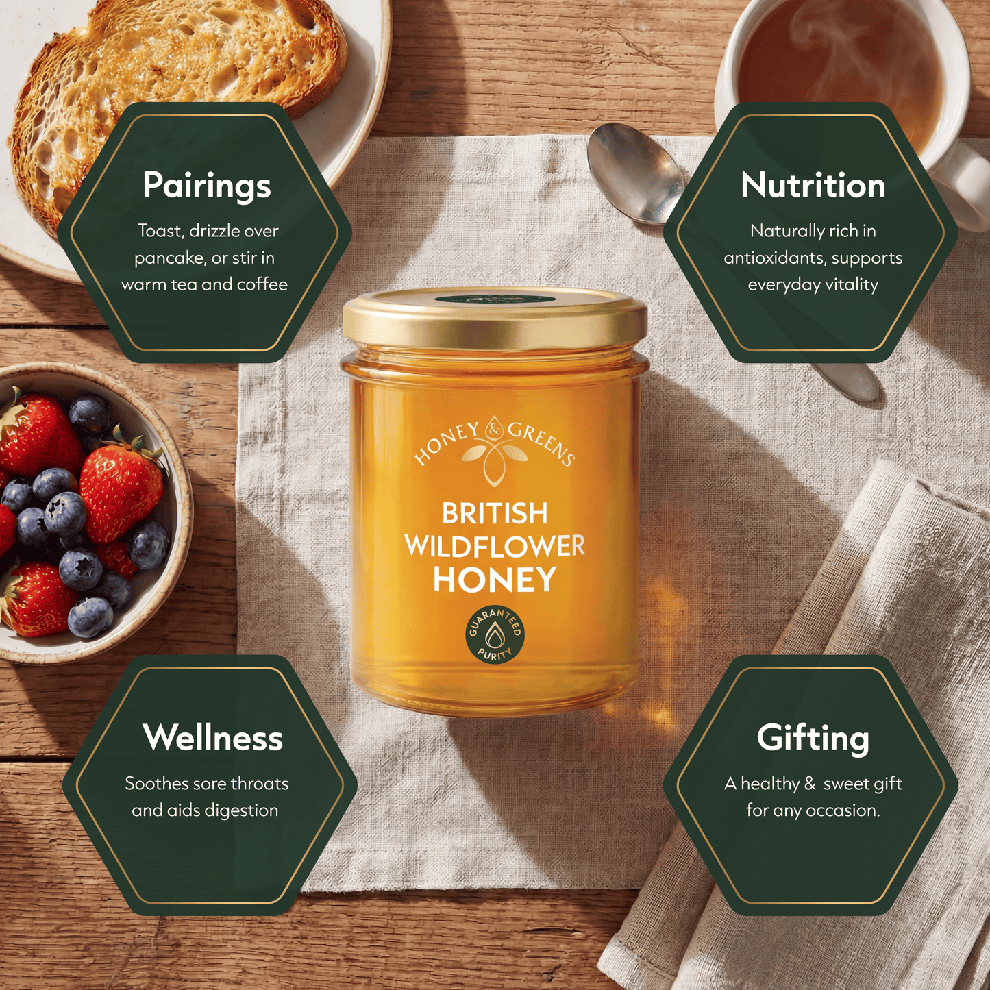 British Raw Wildflower Honey