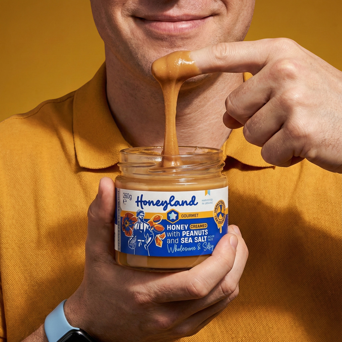 Peanut & Sea Salt Creamed Honey